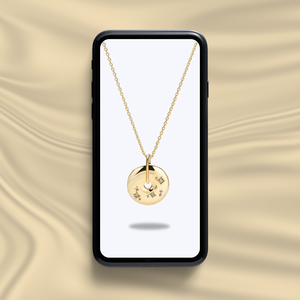 Collier pendentif zodiaque rempli d'or 18 carats bijoux de mode personnalisés avec motif horoscope pour le nouveau design des femmes - Product Image 2