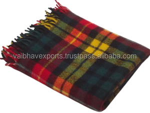 Mantas de lana merino de fábrica directa para invierno, logotipo personalizado, patrón de rayas sólidas, mantas tejidas, multiusos para adultos, tamaños personalizados - Product Image 2