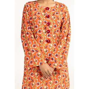 Chemise décontractée en lin à imprimé floral IUSTK-685 pour homme, collection Printemps/Été - Product Image 2