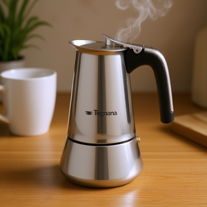 Cafetera de Inducción RIFLEX V573004RIND de 4 Tazas, Cromo Pulido, Acero Inoxidable - Product Image 3