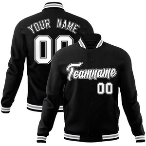 Chaqueta Bomber Varsity de lana para hombre abrigo de invierno transpirable con parche de chenilla bordado personalizado en tallas grandes chaqueta Varsity - Product Image 4