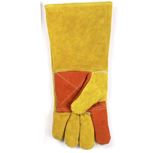 Prix usine gant de barbecue résistant au feu à la chaleur gants de soudage en cuir - Product Image 4