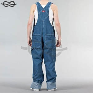 Bavoir durable pour hommes dans l'ensemble confortable et réglable Construction de vêtements de travail Activités de plein air Tenue décontractée Denim robuste de haute qualité - Product Image 6