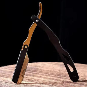 Navaja de Barbero Manual para Hombre con Cuchillas Reemplazables, Afeitadora Plegable con Filo Recto, Navajas de Barbería - Product Image 5
