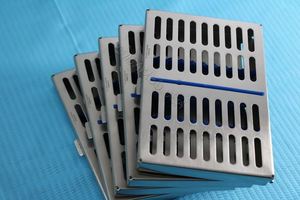 Caja médica de salud, bandeja de casete de esterilización con bandejas de esterilización de bloqueo, cesta de malla de alambre personalizada para uso médico - Product Image 2