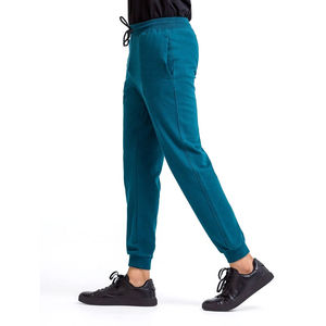 กางเกงวอร์มผ้าฝ้ายสำหรับผู้ชายกางเกงออกกำลังกายพร้อมเชือกรูดวัสดุเนื้อนุ่มระบายอากาศเข้ารูป - Product Image 3