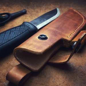 Gaine en cuir de vente chaude de haute qualité pour couteaux à lame fixe couvre pour couteaux de chasse couteaux pliants - Product Image 5