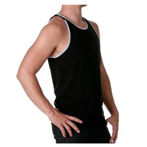 High Quality Luxury Men's Solid Color 100% Cotton Single Jersey Sleeve Less Round Neck Men's tank <b>Top</b> From Bangladesh Best Price - Product Image 3