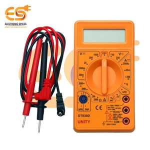 มัลติมิเตอร์ดิจิตอลรุ่น DT830D สำหรับวัดแรงดันไฟฟ้ากระแสสลับและกระแสตรง กระแสตรง และความต้านทาน พร้อมหน้าจอ LCD - Product Image 1