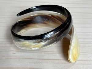 Bracelets maigres en corne de buffle naturelle Bracelet de bijoux mignon de conception simple pour les femmes - Product Image 4