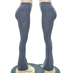 Pantalones Deportivos Blaze de Pierna Ancha, Transpirables, de Secado Rápido, Sin Arrugas, Personalizados, de Alta Elasticidad, Sólidos, para Mujer - Product Image 4