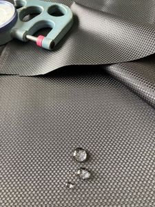 Valise noire 57/58 pouces en tissu Oxford 100% nylon balistique enduit de PU, tissage dobby Pantone, légère et résistante à l'abrasion - Product Image 5