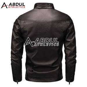 เสื้อแจ็คเก็ตหนังแท้สำหรับผู้ชาย พร้อมซิปเต็มตัวและดีไซน์ทันสมัย เหมาะสำหรับงานปาร์ตี้หรือชุดลำลอง เสื้อแจ็คเก็ตฤดูหนาวสำหรับผู้ชาย - Product Image 2