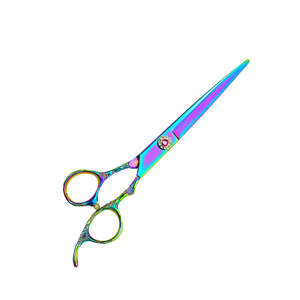 Tijeras de color titanio para peluquería en acero inoxidable, tamaño personalizado y diseño, tijeras para cortar cabello, tijeras para cortar cabello - Product Image 3