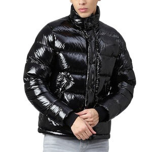 Hot Sale Unisex Winter <b>Lightweight</b> Warm Padded Hooded <b>Jacket</b> Coat Latest Shiny Bubble Ultralight Puffer Softshell <b>Jacket</b> for <b>Men</b> - Product Image 1
