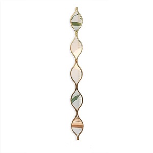 Expédition rapide 5 couches métal miroir cadre mur Art en or fini chambre salon miroir décoratif pour bureau à domicile - Product Image 1