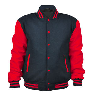 Veste en cuir de dernière génération, broderie en chenille, veste bomber en laine, veste universitaire, veste de baseball, veste varsity - Product Image 5