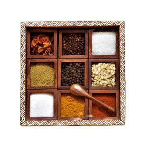 Solid Wood Spice More <b>Box</b> Wooden Kitchen Spice <b>Masala</b> <b>Box</b> Best Item - Product Image 4