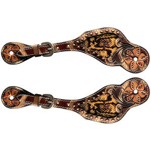 Premium Western Spur Straps Adultos Mujeres Cuero Spur Straps Equitación Barril Racing Shows Rodeos Western Riding Cowgirls - Product Image 2