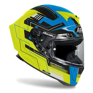 Casque de course intégral Airoh GP550 S taille XL, double visière, fermeture rapide, état neuf - Product Image 1
