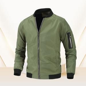 Chaqueta Bomber Acolchada Casual para Hombre, Diseño Ajustado, Ligera, Cierre Completo con Cremallera - Product Image 1