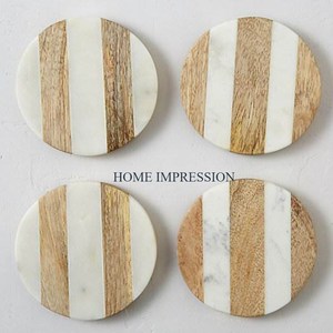 ที่รองแก้วบนโต๊ะทำจากโลหะสีเงินทำจากอลูมิเนียมแผ่นรองแก้วและแผ่นรองสำหรับวางชาและกาแฟเครื่องครัวในอินเดีย - Product Image 3