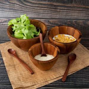 Vaisselle en bois artisanale pour restaurants taille variée pour vaisselle de table articles de restaurant et de cuisine du Vietnam - Product Image 4