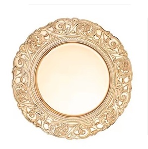 Assiette de charge européenne antique Look royal Designer en relief pour hôtel Restaurant Vente chaude Assiettes de table décoratives - Product Image 6