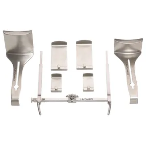 Goligher เครื่อง Retractor รักษาหน้าท้อง,พร้อมใบมีดกลาง2ใบกว้าง90มม. X กว้าง90มม.