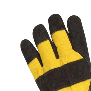 Vente à chaud Gants de travail de gréeur de sécurité en cuir de grain de cuir de vachette industriel robuste Gants de travail canadiens respirants anti-impact - Product Image 3