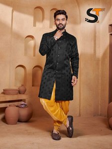 Nouveau design à la mode pakistanaise tissu très doux et lisse couleur vive ensemble Kurta & Dhoti à la mode avec taille parfaite et tarif de gros - Product Image 2