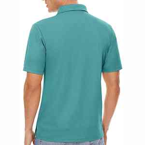 Chemises polo pour hommes avec logo sur le devant, respirantes, manches courtes, style élégant, disponibles en deux couleurs, polo unique pour hommes - Product Image 2
