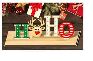 Decoraciones Navideñas de Madera Art Deco Personalizadas, Adornos Creativos para Fiestas en Casa y Regalos Innovadores de Madera para Año Nuevo - Product Image 3