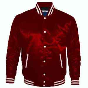 Veste de baseball en satin 100% polyester sur mesure en gros, veste longue de style décontracté pour l'hiver, légèrement enduite - Product Image 6