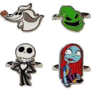 แหวนปรับขนาดได้ลาย The Nightmare Before Christmas จำนวน 150 ชิ้น ขายส่งแบบกล่อง จัดส่งฟรี ของแท้ลิขสิทธิ์ HER - Product Image 1