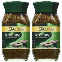 Jacobs Kronung 200g/7.05oz café instantané 6 Pack torréfaction moyenne goût neutre Arabica haricots boîte emballage