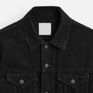 Chaqueta Vaquera de Mezclilla para Hombre de Alta Calidad, Estilo Urbano, Desgastada, con Botones en la Parte Delantera, Cuello Alto, Reversible, Azul - Product Image 5