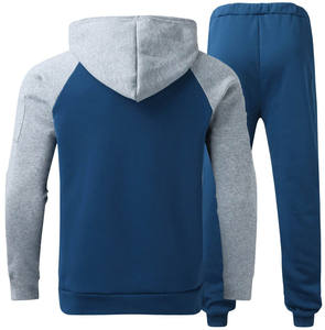 Conjunto Deportivo Personalizado de Alta Calidad para Hombre, Bordado, de Invierno, 2 Piezas, con Cremallera Completa, para Gimnasio y Jogging - Product Image 3