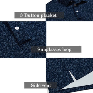 Camisetas de Golf Personalizadas de Fábrica con Logotipo, Ropa Deportiva Transpirable, Anti-UV, Ecológica, que Absorbe la Humedad, Camisetas Polo de Golf Estampadas para Hombre - Product Image 3