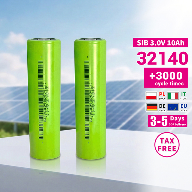 32140 Sodium Ion Battery 3.0v 10Ah  3000 Times Cycles 18650 26700  32700  46145  40140  Na Ion Cell Sodium-ion Battery SIB