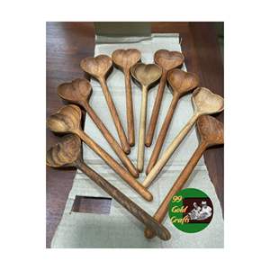 Cuillère en bois naturel de qualité supérieure en gros du Vietnam ustensile de cuisine artisanal pour la cuisson et le réglage de la Table - Product Image 3