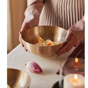 Vajilla Decorativa para Cocina, Vajilla para Fiestas, Tazones de Acero Inoxidable de Doble Pared para Servir Sopa y Arroz - Product Image 1