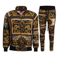 OEM ODM Anime Ropa Sudadera con capucha personalizada Sublimación Chándal Trajes de sudor Impresión 3D Pantalones de dos piezas Conjuntos para hombres