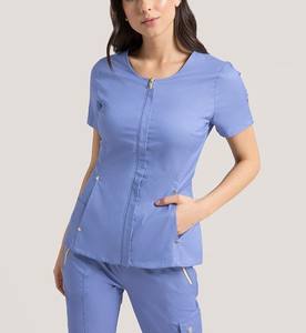 Fabricante Scrubs Uniformes Conjuntos Médicos Conjuntos Mujeres Suave Elástico Enfermería Scrubs Uniformes Conjuntos Hospital Uniformes - Product Image 4
