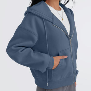 Sweats à capuche pour femmes Streetwear décontracté Chiffres d'épaule goutte Respirant Eco-friendly Hoodies Sweats à capuche tricotés pour les femmes - Product Image 4