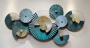 Nuevo arte de pared circular de Venta caliente, arte de pared moderno, sala de estar de lujo, dormitorio, Hotel, marco de boda, arte de pared para decoraciones - Product Image 2