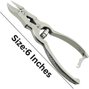 Coupe-ongles à double action pour les personnes âgées Ongles épais Boîte en acier inoxydable de qualité médicale chirurgicale à ressort unique - Product Image 6