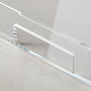 Grand plateau de nourriture en acrylique transparent de qualité supérieure Design personnalisé idéal pour la cuisine et les essentiels de la vaisselle de tous les jours - Product Image 3