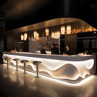 Meubles commerciaux, design sur mesure, comptoir de bar de restaurant, bar de nuit, designs de bar de luxe