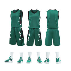 Maillot de basket-ball EU & USA de haute qualité avec uniforme cousu à broderie pour toutes les équipes Short de taille XS Vêtements de basket-ball - Product Image 1